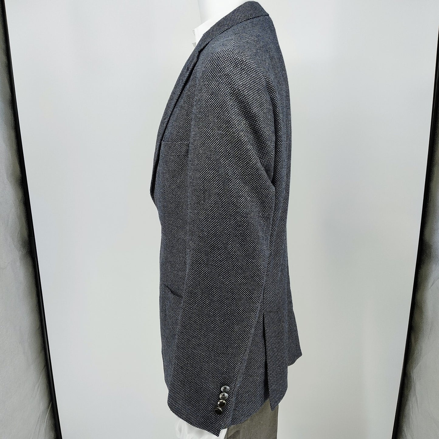 Boss Hugo Boss Janson1 Janson Blue Micro Check Sport Coat (44R)- $795 Retail