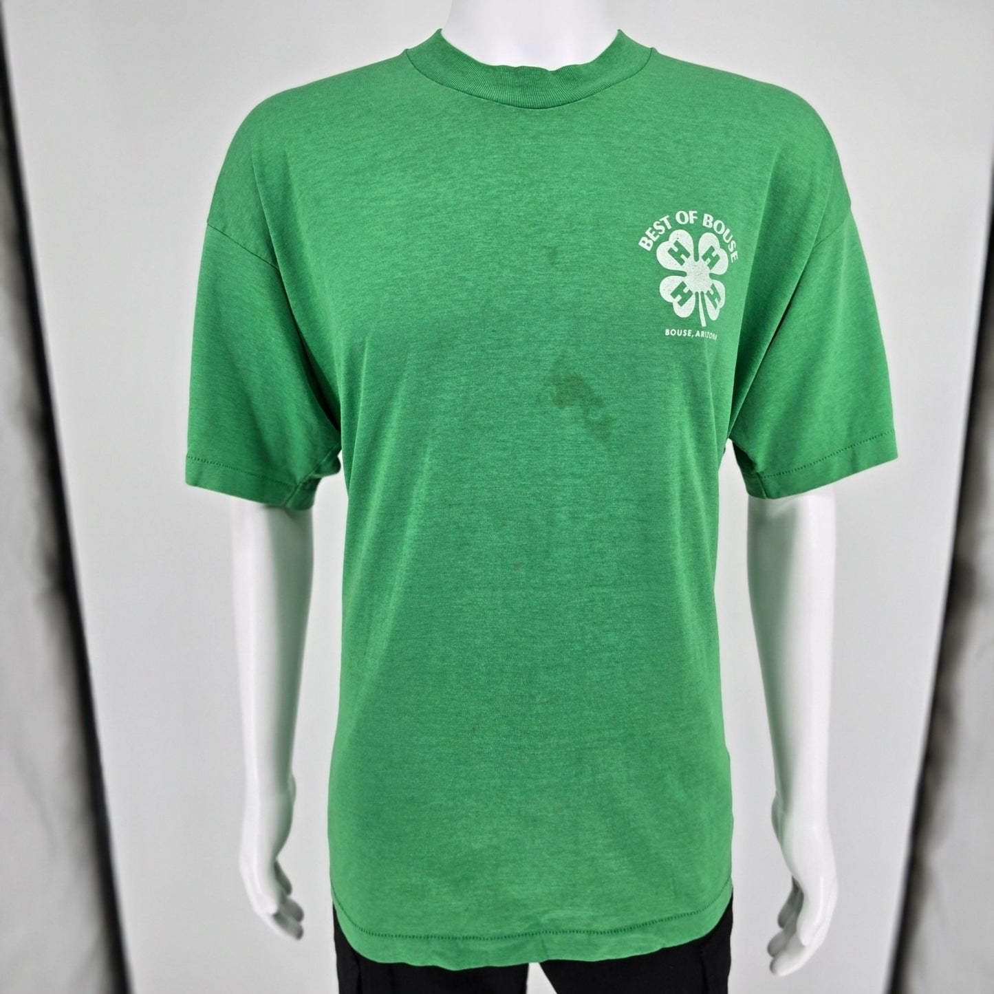 Vintage 1990s Best of Bouse, Arizona 4-H Club Single Stitch Green T-Shirt (XXL)