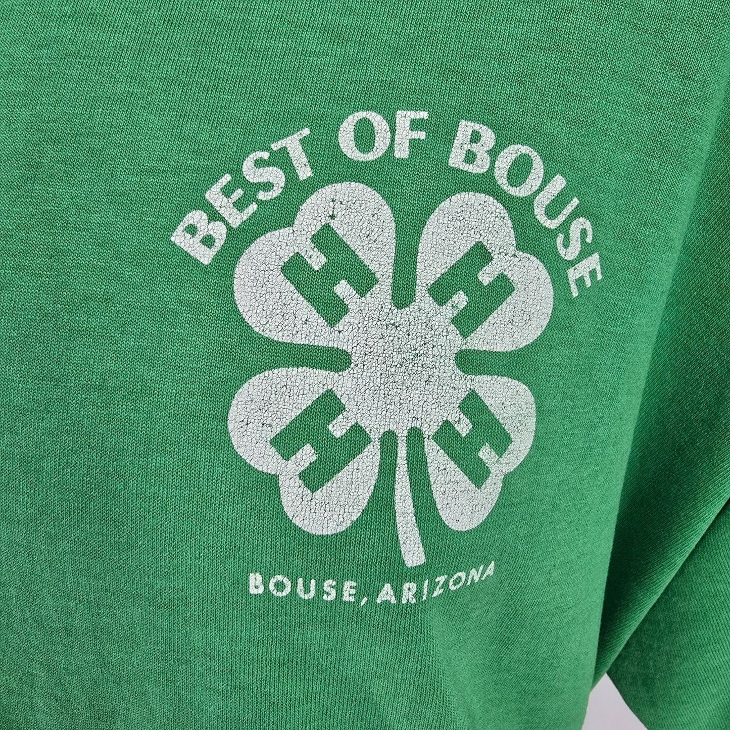 Vintage 1990s Best of Bouse, Arizona 4-H Club Single Stitch Green T-Shirt (XXL)