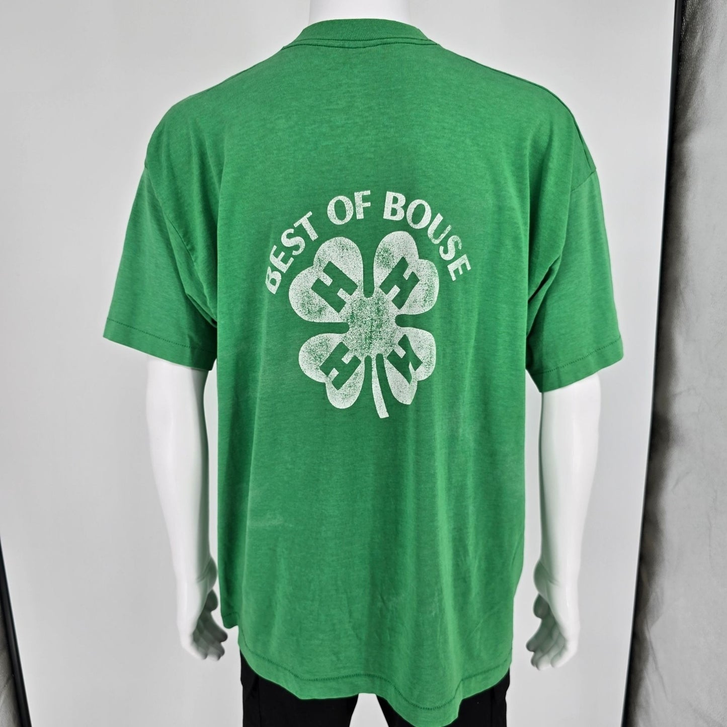Vintage 1990s Best of Bouse, Arizona 4-H Club Single Stitch Green T-Shirt (XXL)