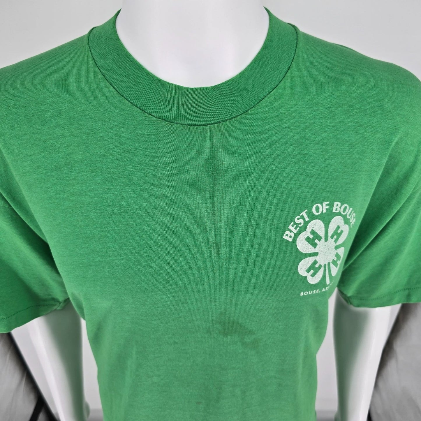 Vintage 1990s Best of Bouse, Arizona 4-H Club Single Stitch Green T-Shirt (XXL)