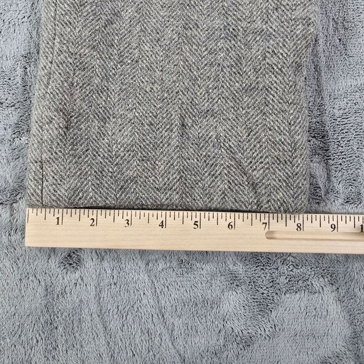 Vintage 1960s Hickey Freeman Gray Wool Herringbone Trousers (31x24) *Fair Cond.