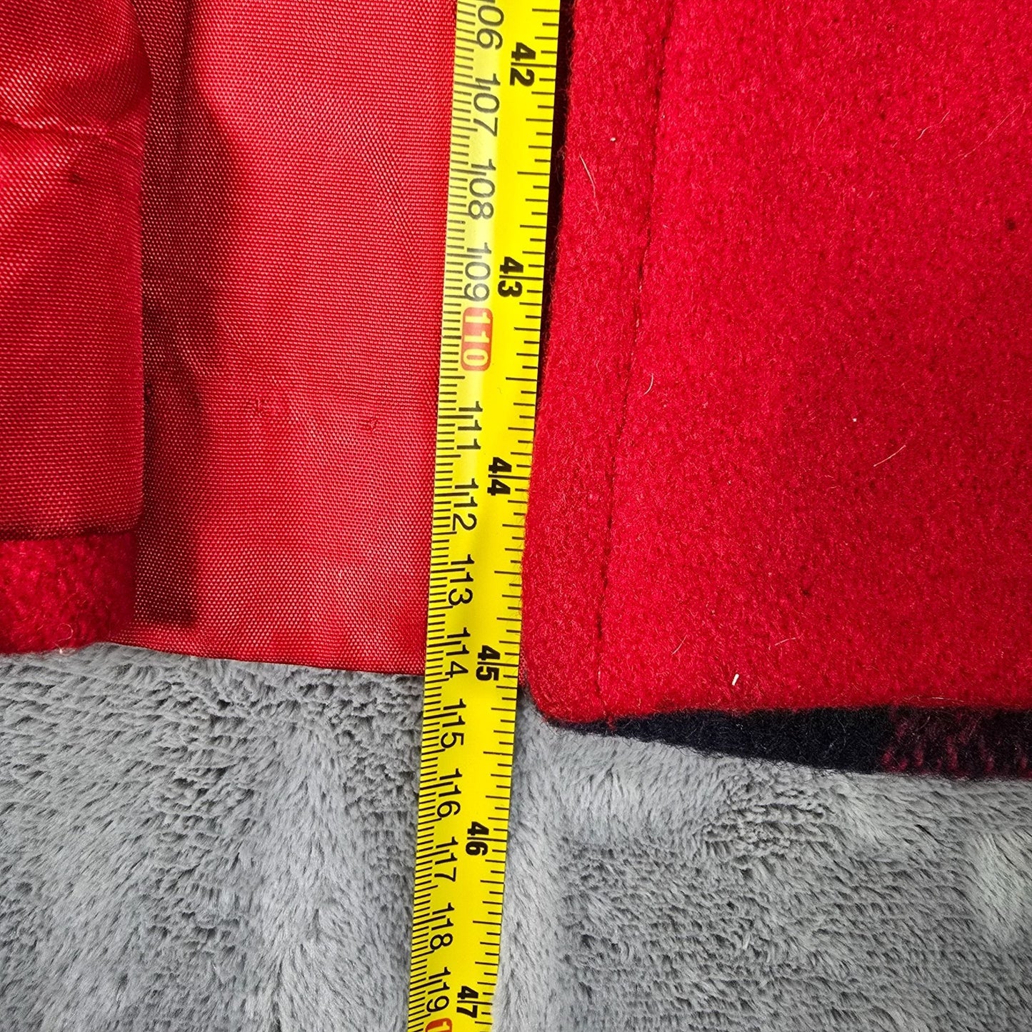 Vintage 1970s Suz-ette Fashions/Spuncraft Red Wool Blend Hooded Duffle Coat (L)