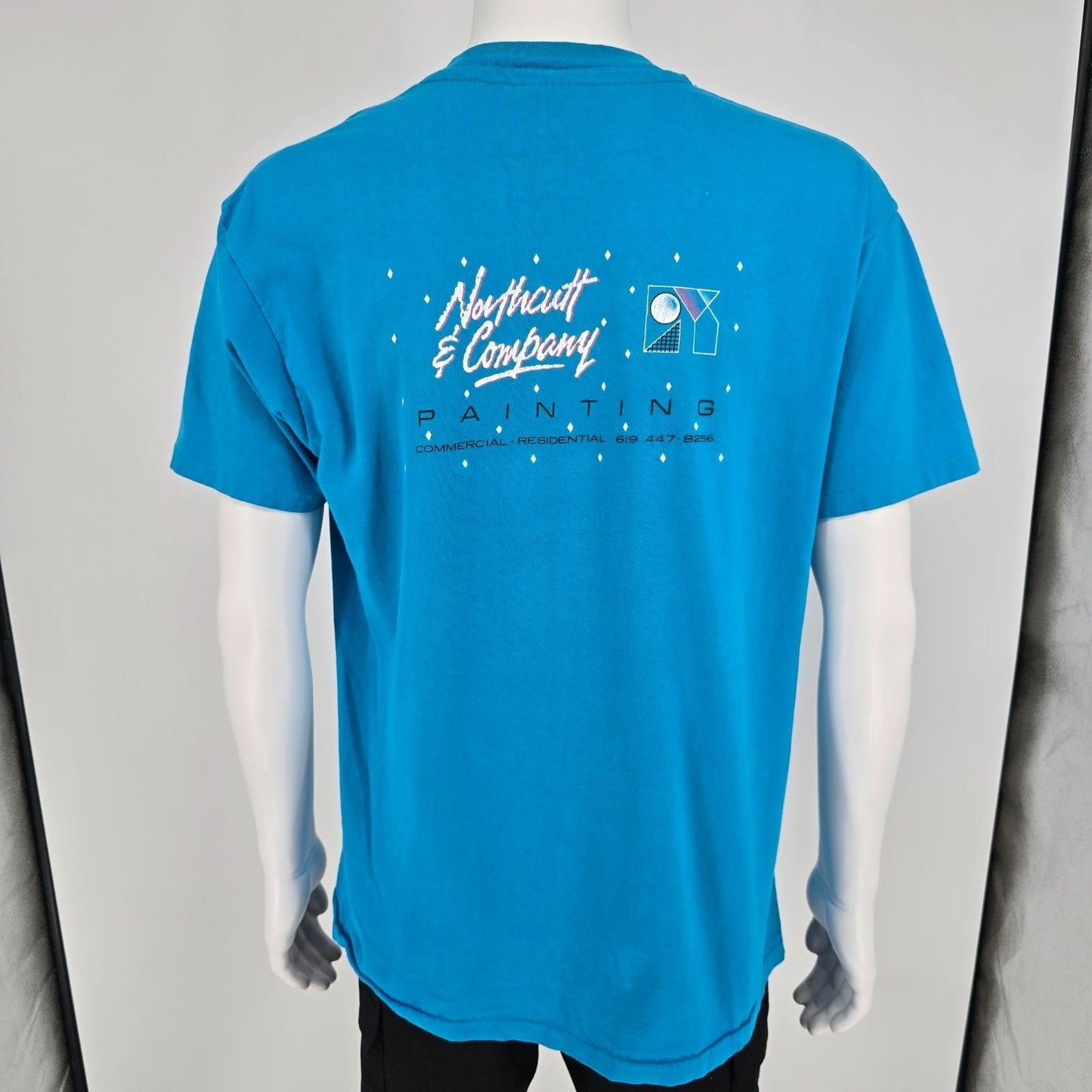 Vintage 1990s Hanes Beefy-T Northcutt & Company Painting San Diego T-Shirt (L)