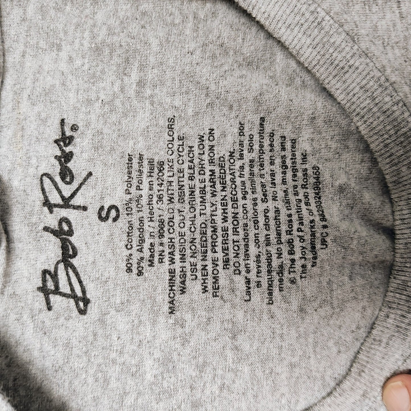 Bob Ross "Ever Makes Mistakes in Life? Let's Make Them Birds" T-Shirt (S)