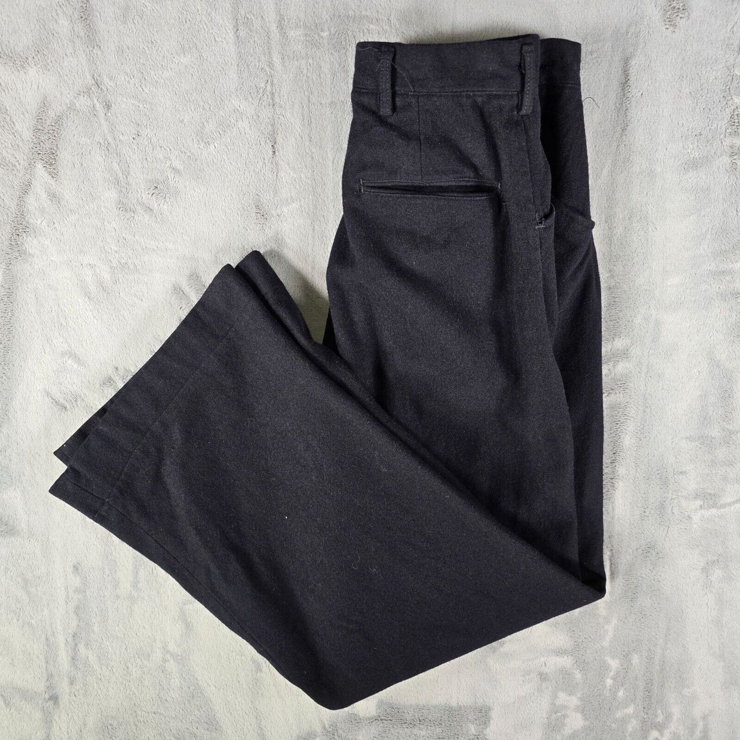 Vintage Late 1940s Early 1950s U.S. Naval Clothing Factory Wool Pants (27x27)