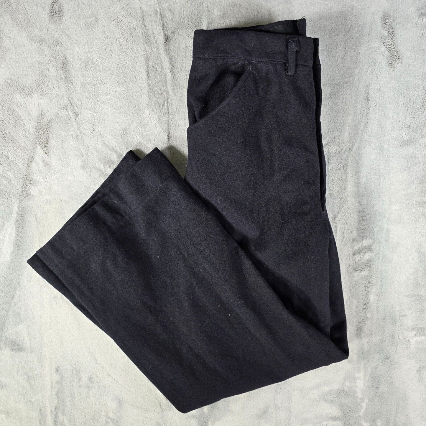 Vintage Late 1940s Early 1950s U.S. Naval Clothing Factory Wool Pants (27x27)