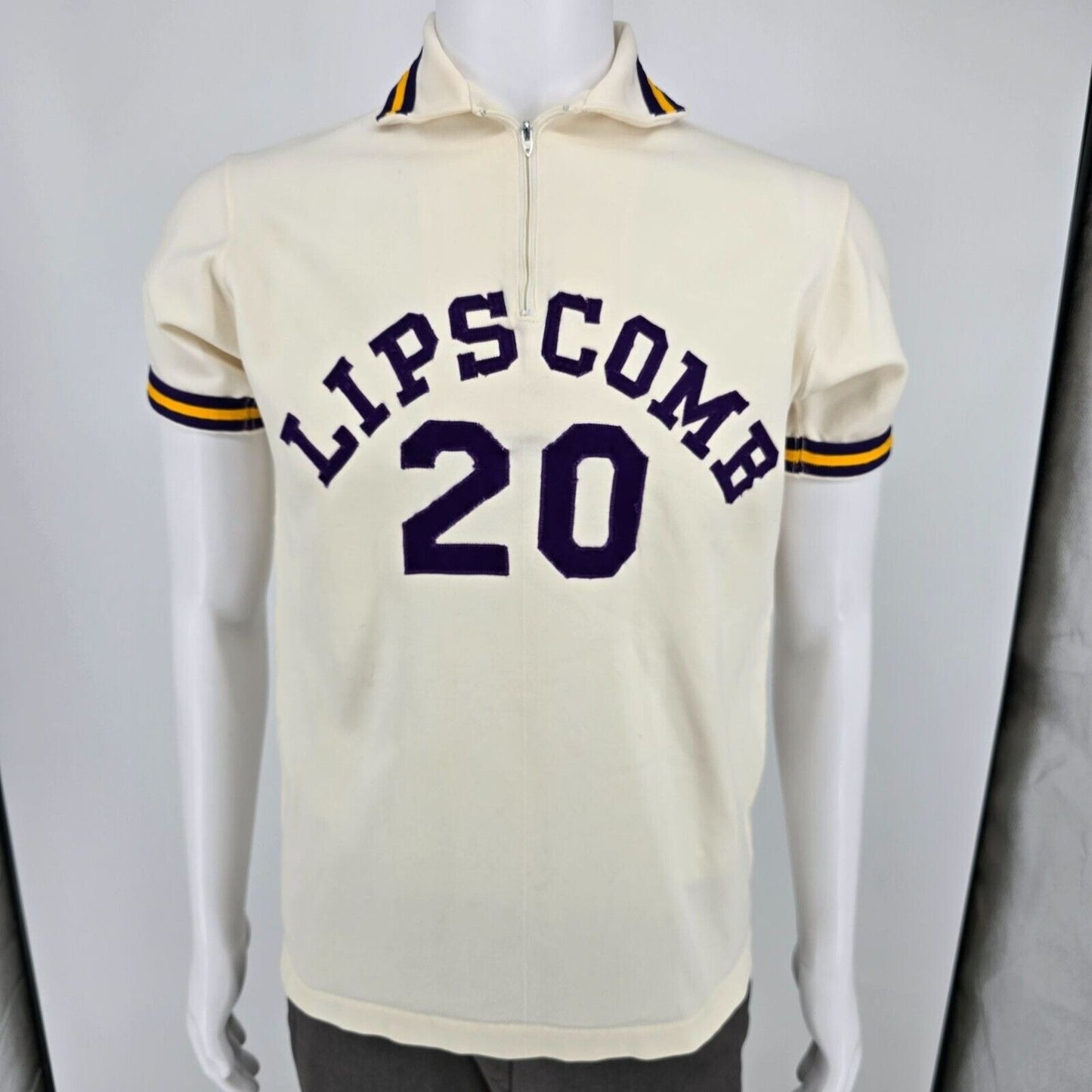 Vintage 1960s Fab Knit Lipscomb College #20 Pullover Jersey (Size 40/ Medium)