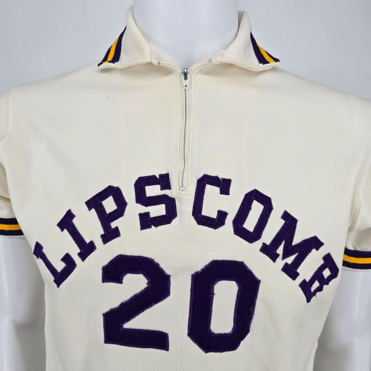 Vintage 1960s Fab Knit Lipscomb College #20 Pullover Jersey (Size 40/ Medium)
