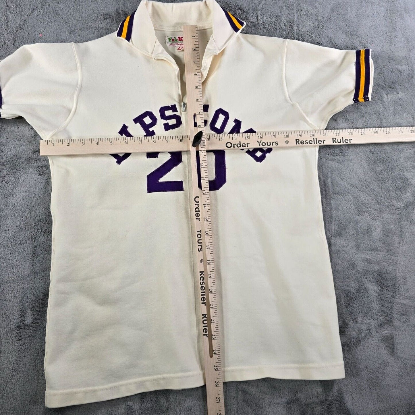 Vintage 1960s Fab Knit Lipscomb College #20 Pullover Jersey (Size 40/ Medium)