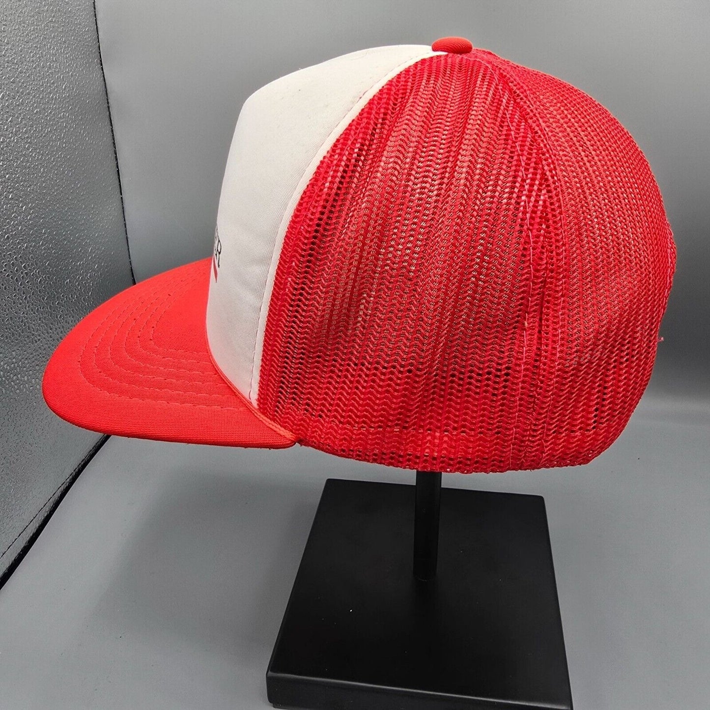 Vintage Distressed 1980s The Farmer Magazine Red & White Yupoong Trucker Hat