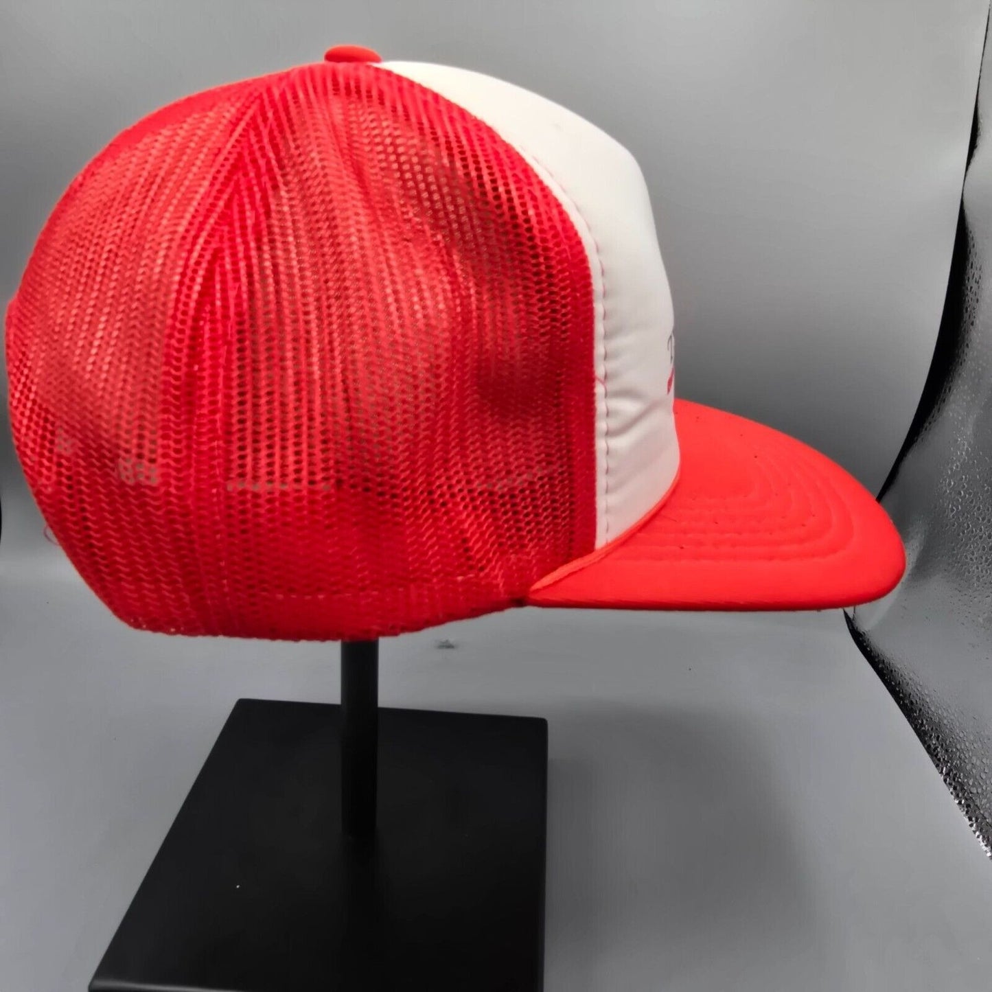 Vintage Distressed 1980s The Farmer Magazine Red & White Yupoong Trucker Hat