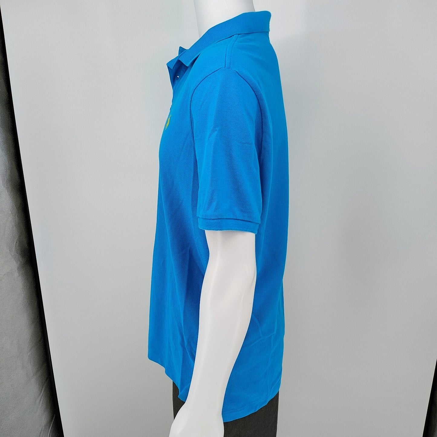 Polo Ralph Lauren Blue Classic Fit Polo with Yellow Chest Pony Logo (Large)