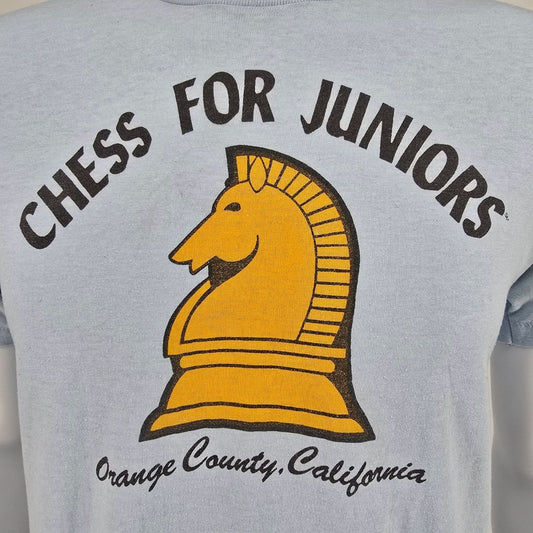 Vintage 1990s Chess For Juniors Orange County, California Knight Logo T-Shirt -M