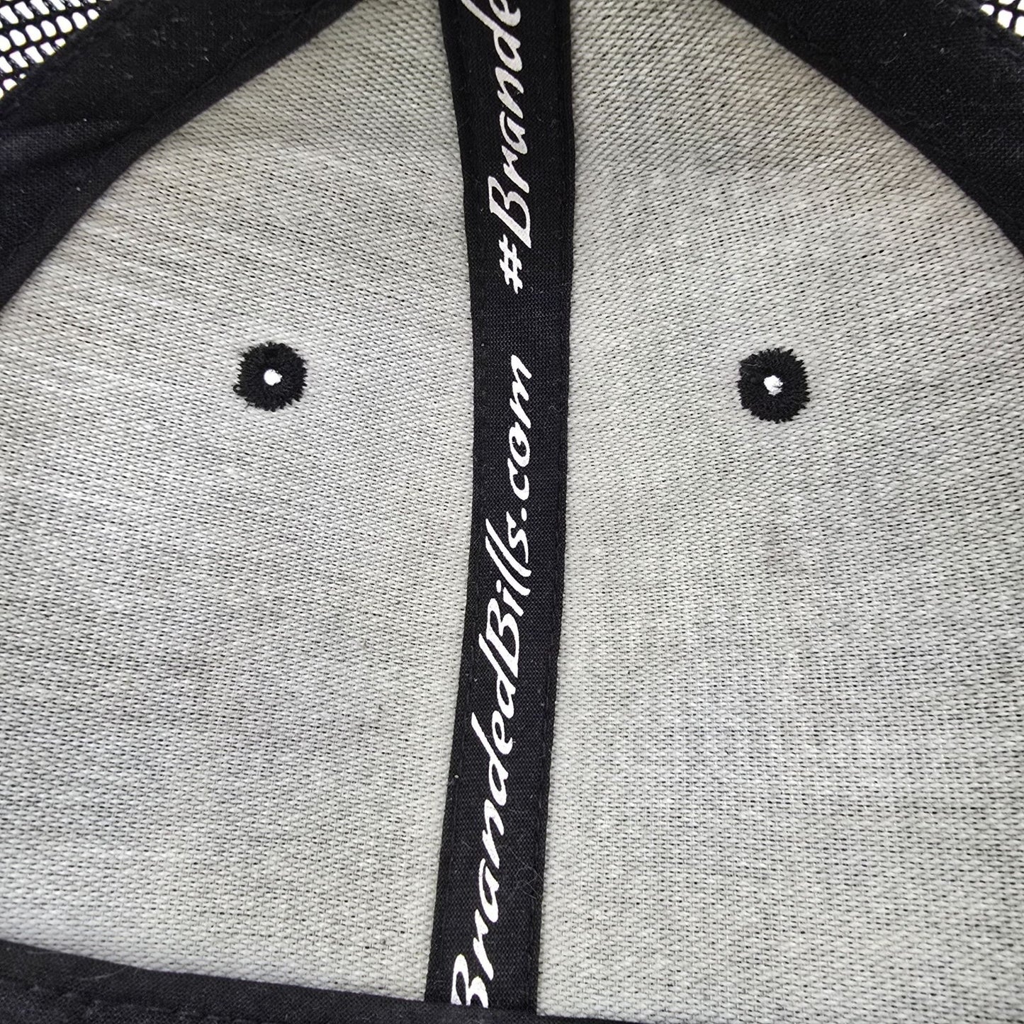 Branded Bills Old Glory PVC Camouflage American Flag Black Snapback Trucker Hat