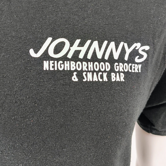 Johnny's Neighborhood Grocery & Snack Bar Brawley, California T-Shirt (Medium)