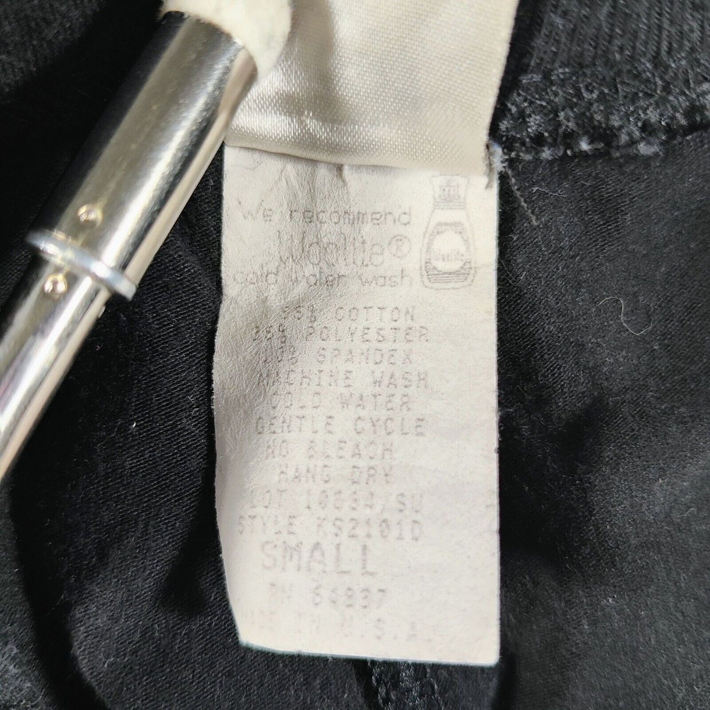 Vintage 1980s The Body Co. Womens Black Spandex Sports Bra & Shorts Set (Small)