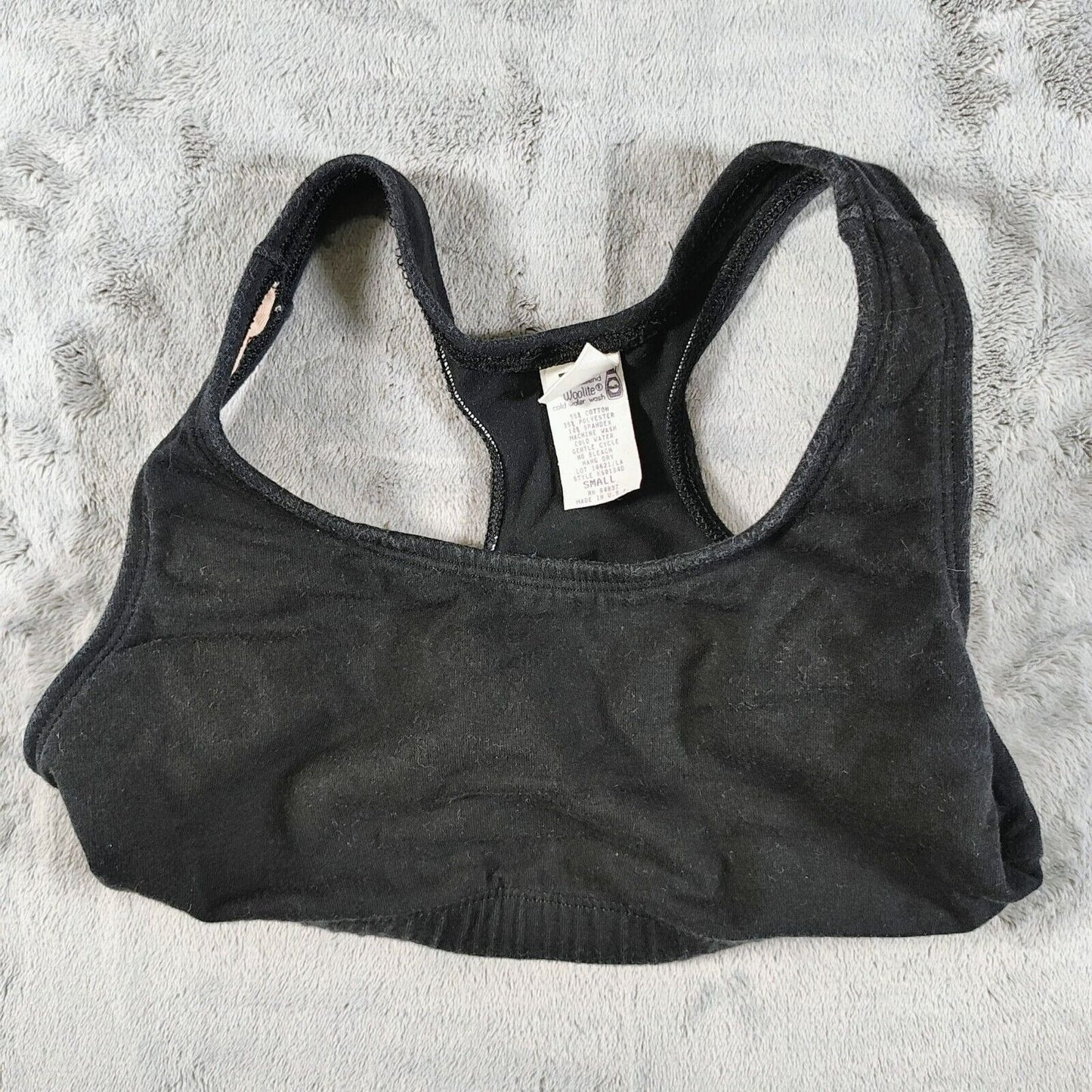 Vintage 1980s The Body Co. Womens Black Spandex Sports Bra & Shorts Set (Small)