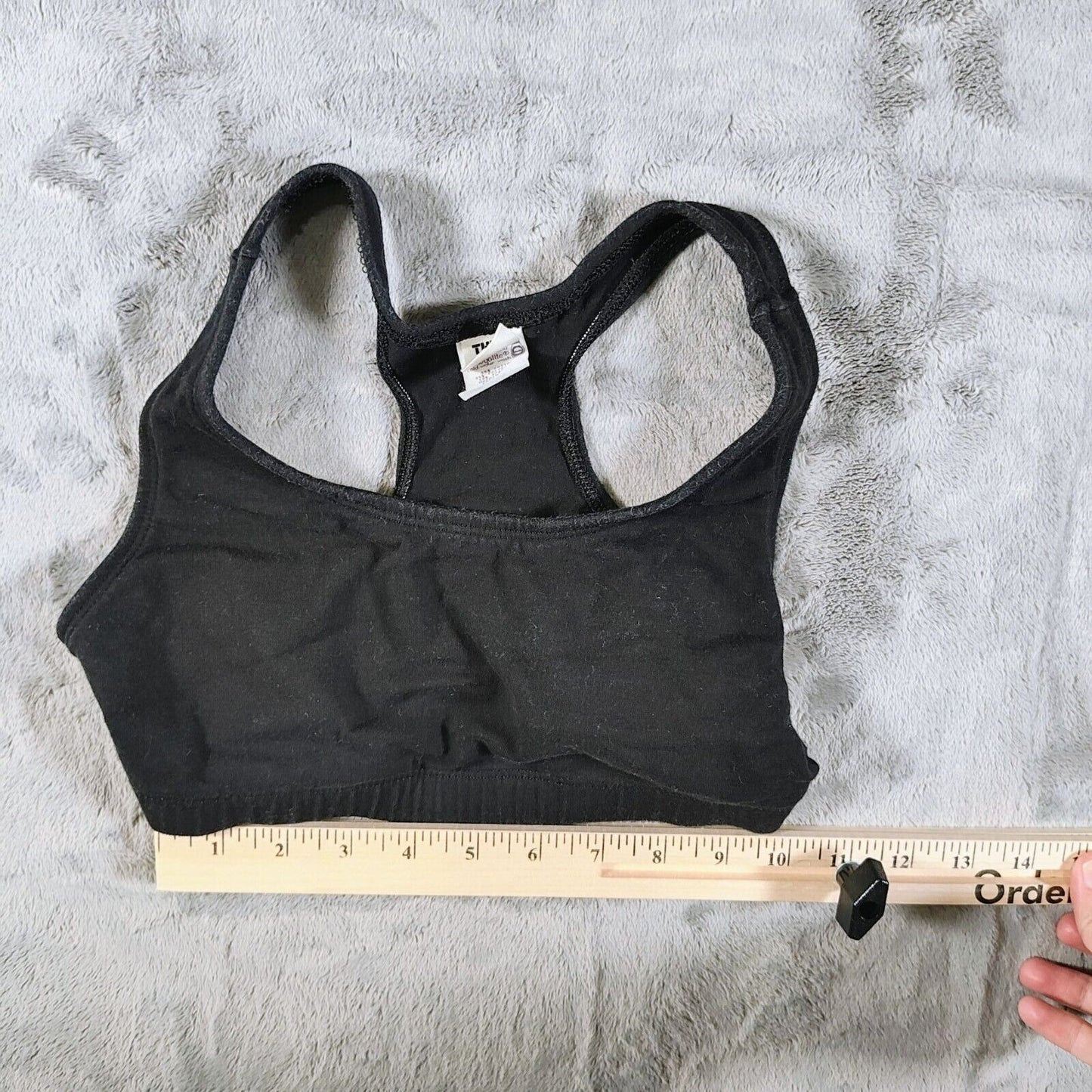 Vintage 1980s The Body Co. Womens Black Spandex Sports Bra & Shorts Set (Small)