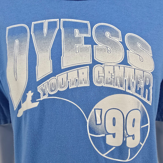 Vintage 1999 Dyess Youth Center Basketball Texas Air Force Base T-Shirt (XL)