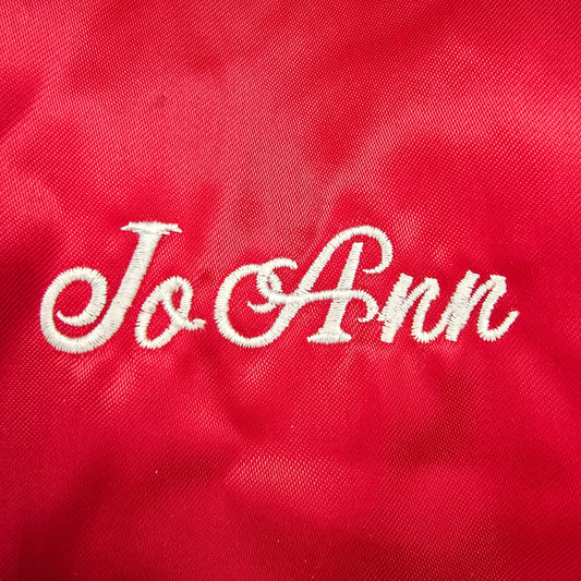 Vintage Y2K WestArk "Jo Ann" Missouri State Parks Passport Satin Jacket (XL)