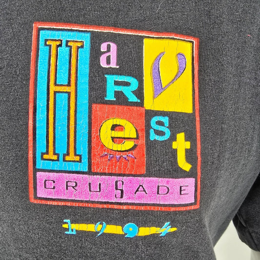 Vintage 1994 Harvest Crusade Evangelical Conference Single Stitch T-Shirt (L)