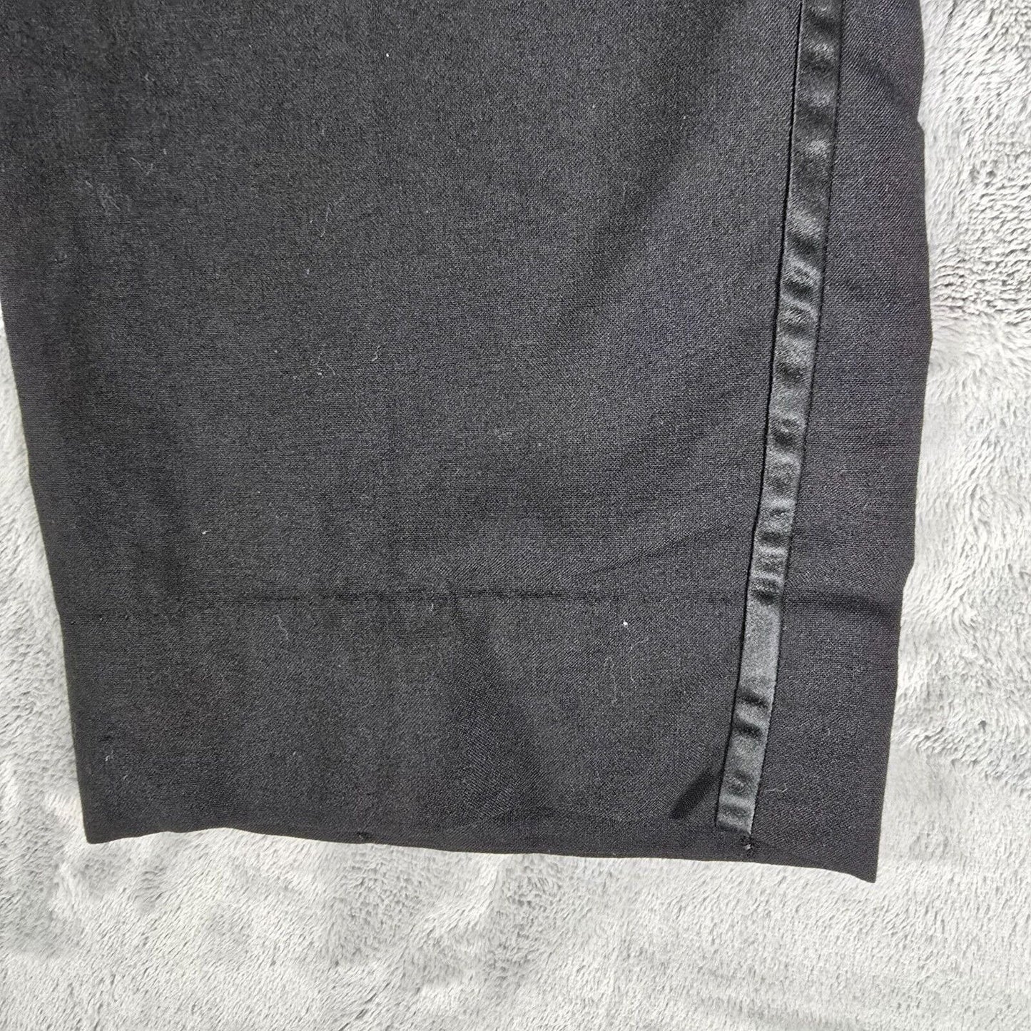 Vintage 1964 Ellis & Violante Philadelphia, PA Black Tuxedo Pants (28x28)