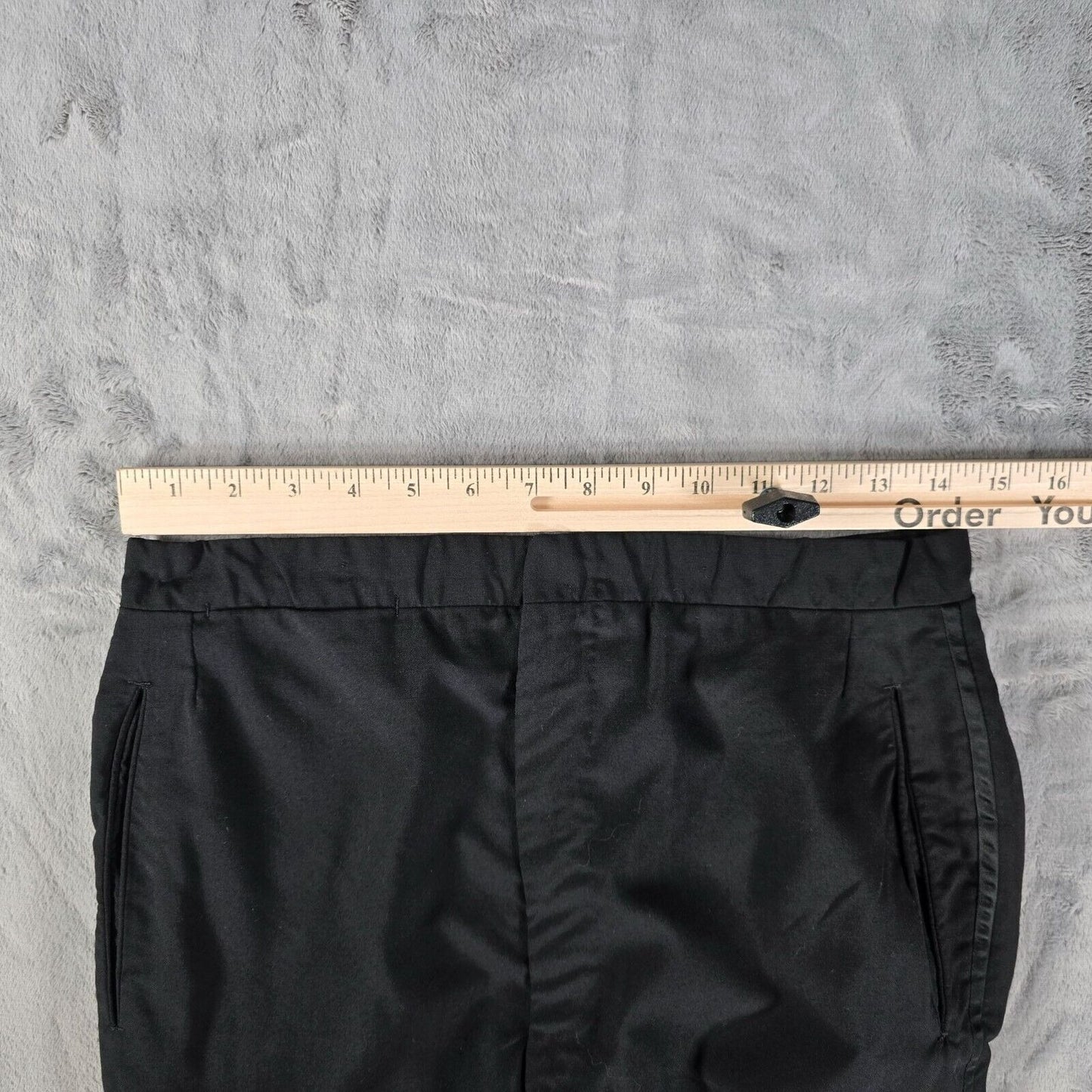 Vintage 1964 Ellis & Violante Philadelphia, PA Black Tuxedo Pants (28x28)