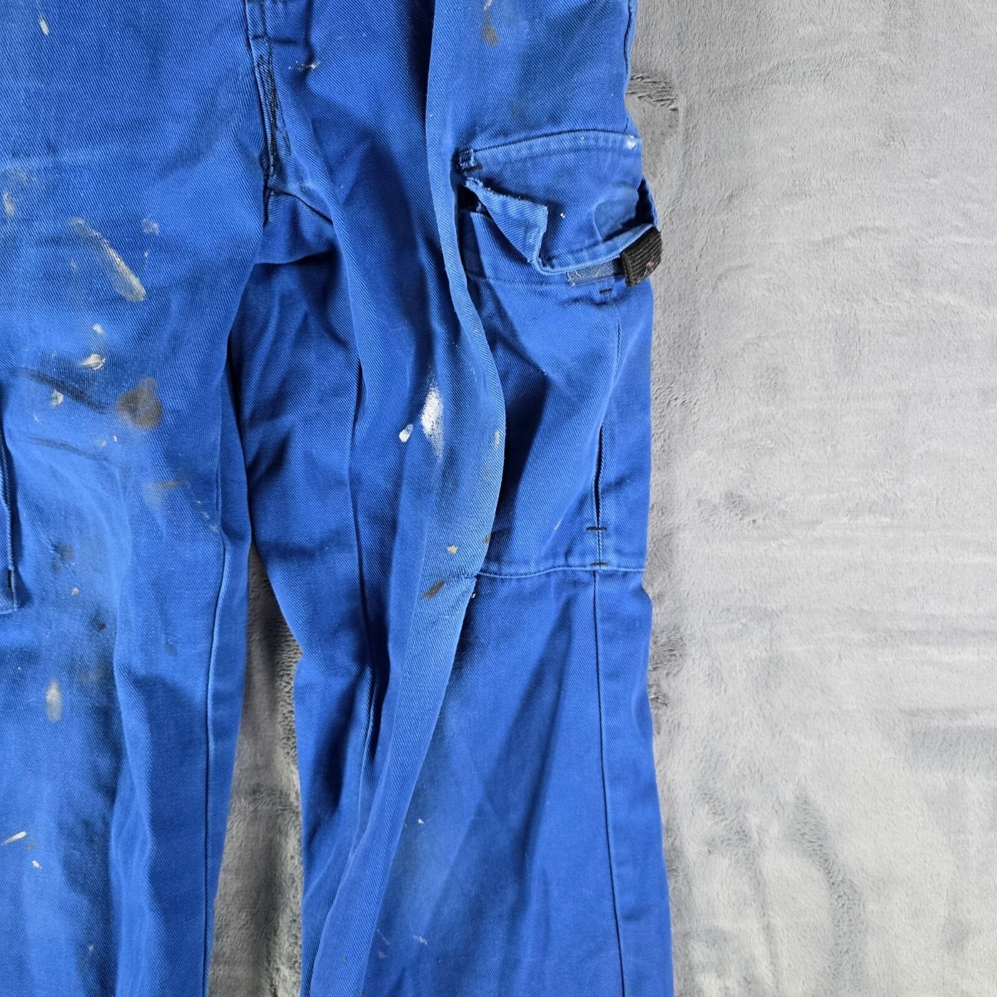 2011 Thrashed Molinel France Mens Blue Painter' s Workwear Cargo Pants (29x30)