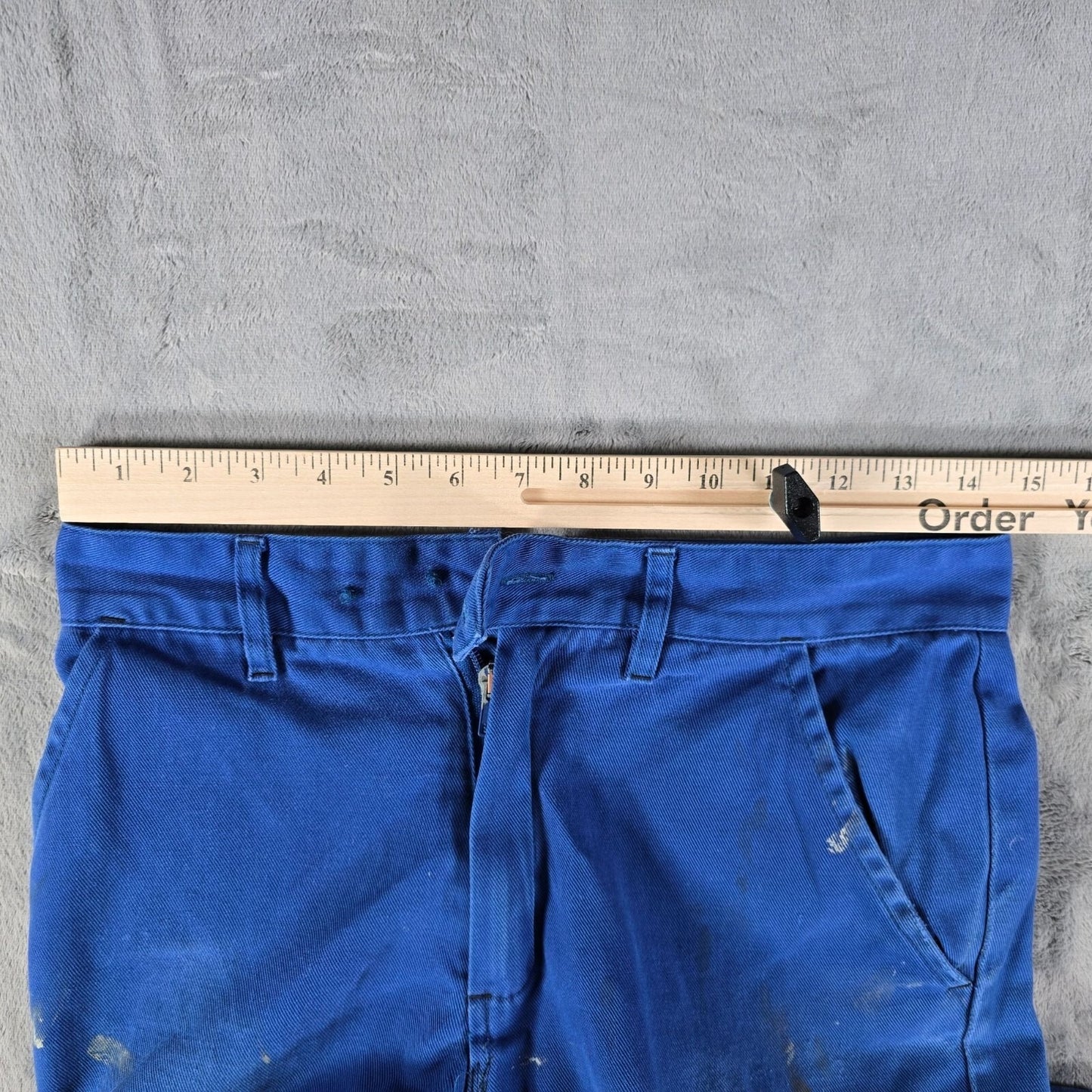 2011 Thrashed Molinel France Mens Blue Painter' s Workwear Cargo Pants (29x30)