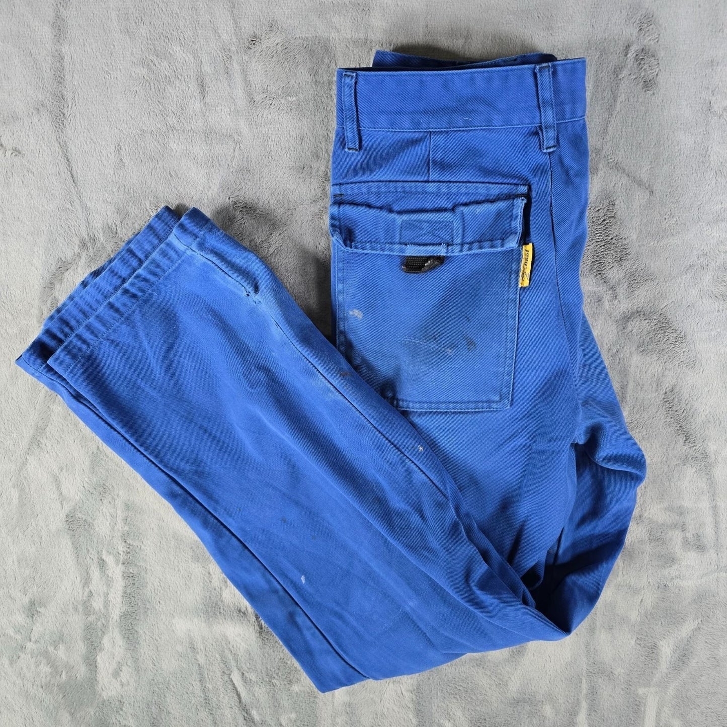 2011 Thrashed Molinel France Mens Blue Painter' s Workwear Cargo Pants (29x30)