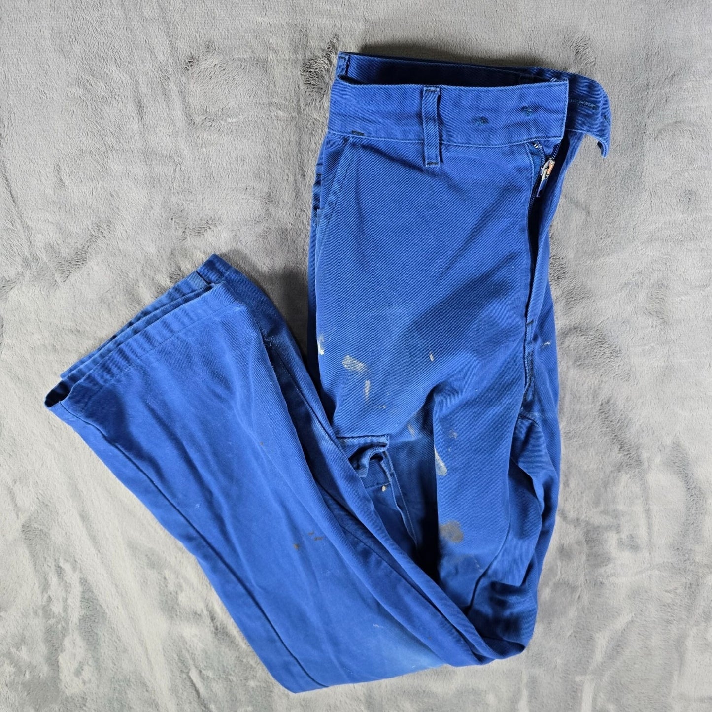 2011 Thrashed Molinel France Mens Blue Painter' s Workwear Cargo Pants (29x30)
