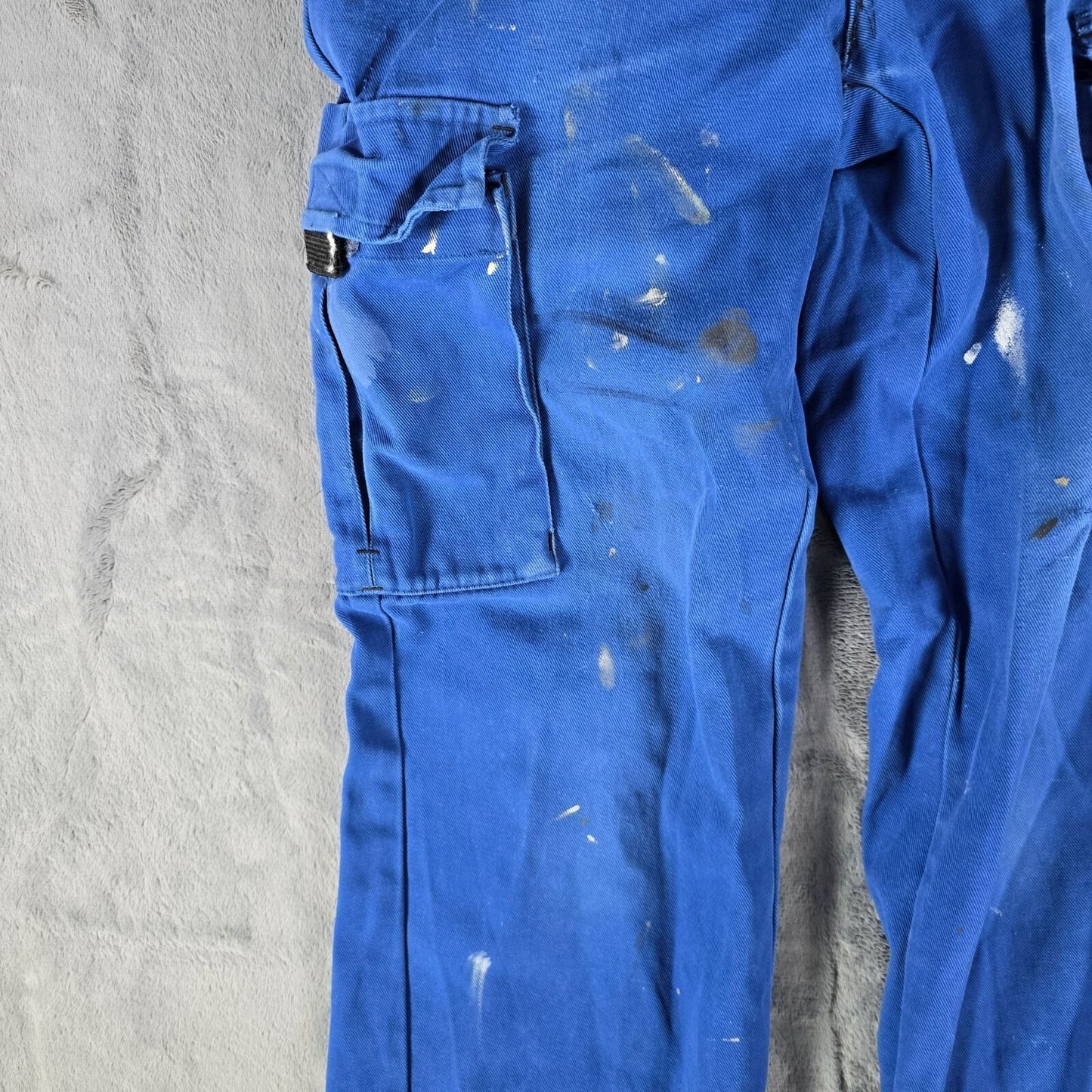 2011 Thrashed Molinel France Mens Blue Painter' s Workwear Cargo Pants (29x30)
