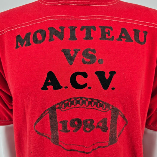 Vintage 1984 Moniteau A.C.V. Offensive Player of the Week Football T-Shirt (L)