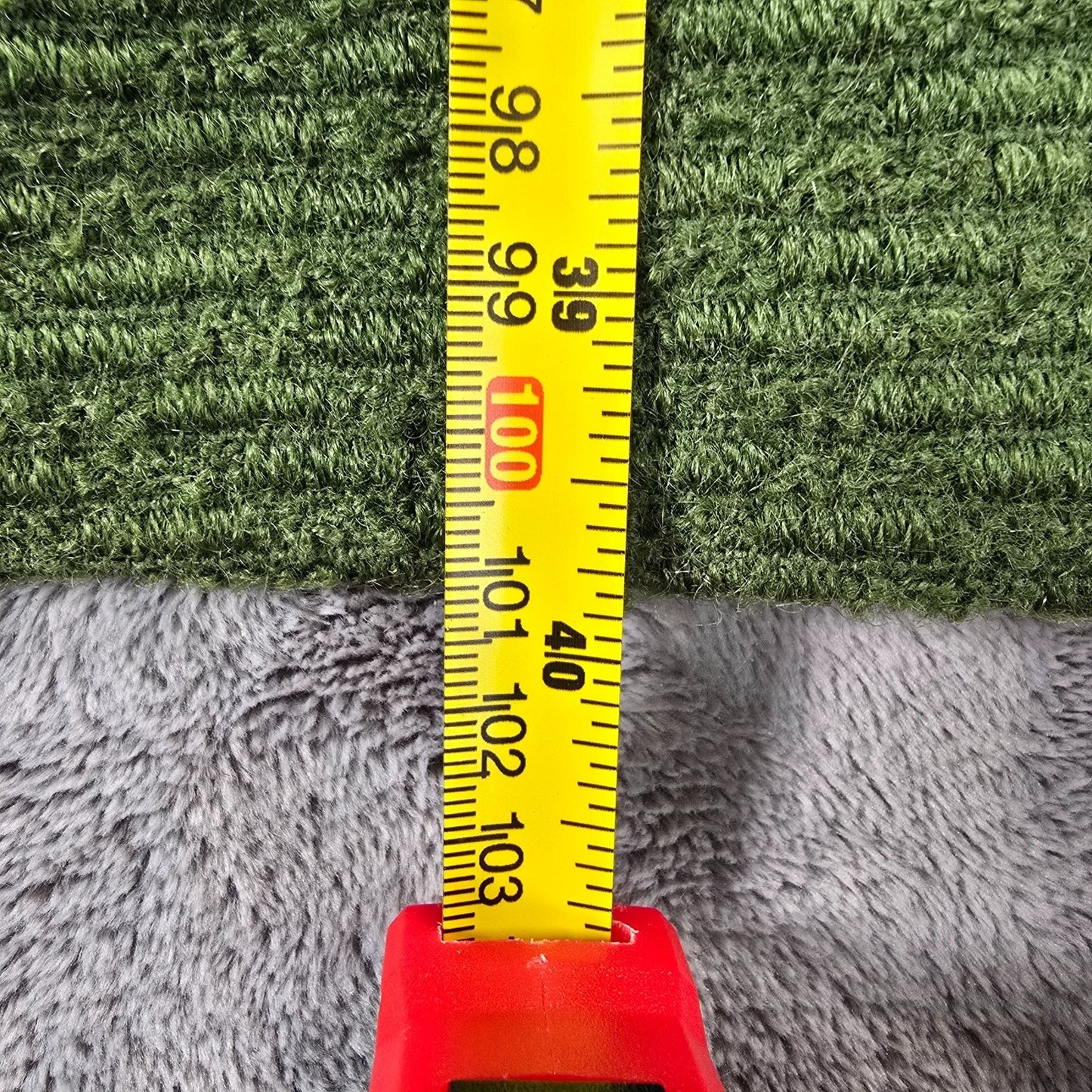 Vintage 1960s Hutner Paris Green Montera Wool Faux Mink Collar Coat (L)