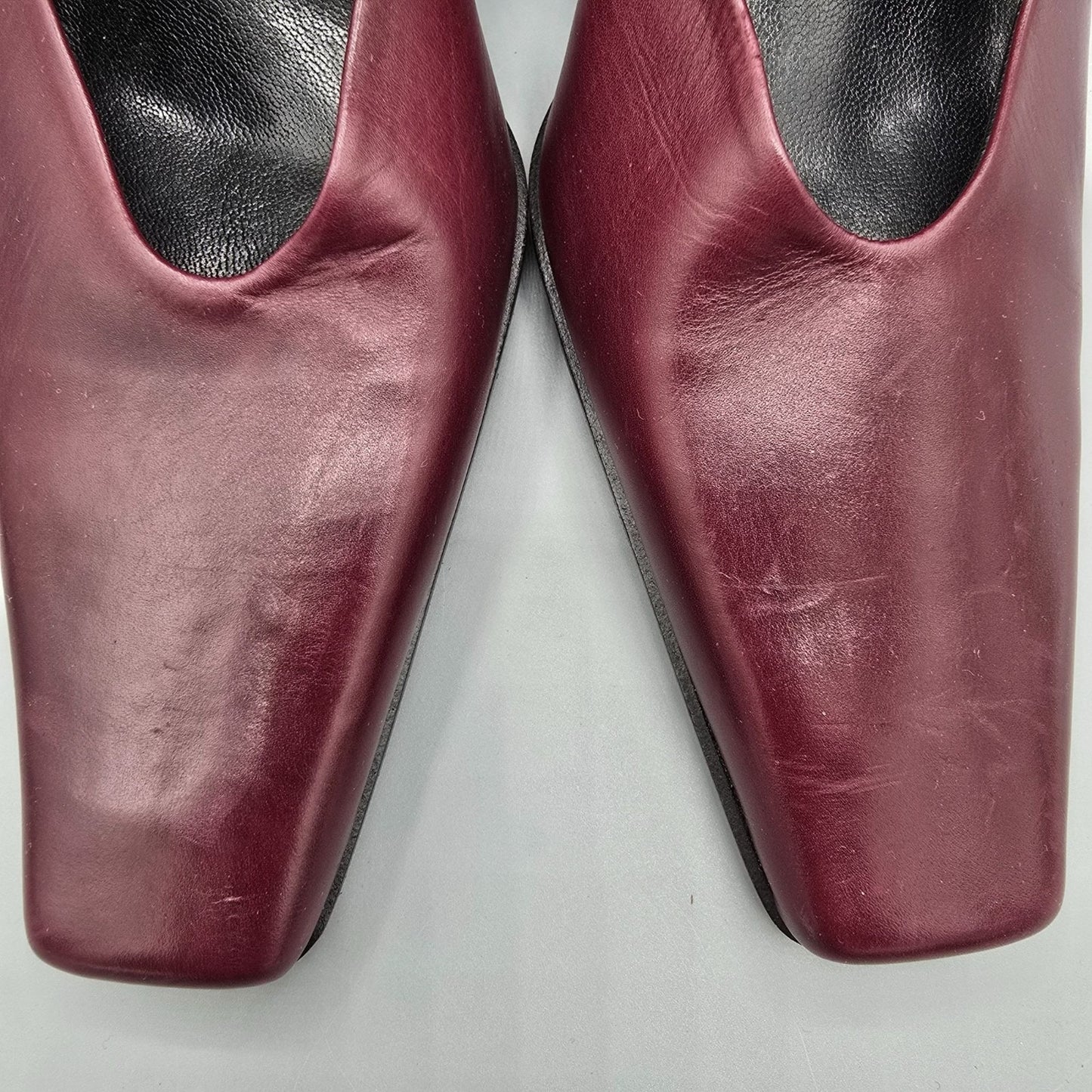 Vintage Deadstock Y2K Pari & Pari Bordeaux Instep-Strap Pumps (EU 37/ US 6.5)