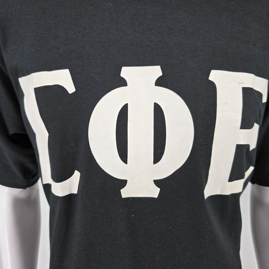 Vintage 1990s Jerzees Sigma Phi Epsilon Fraternity "#1 Parent" T-Shirt (Large)