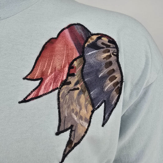 Vintage 1980s Hanes Western Cowboy Dancers DIY Fabric Applique T-Shirt (L/XL)