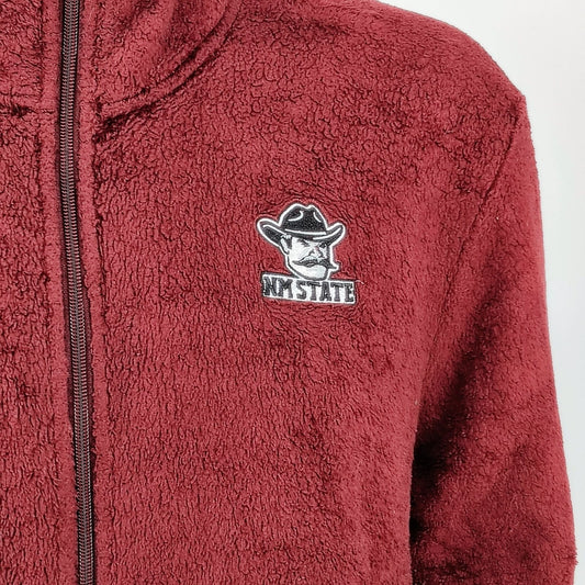 Champion New Mexico State University Aggies NMSU Burgundy Fleece Jacket (Large)
