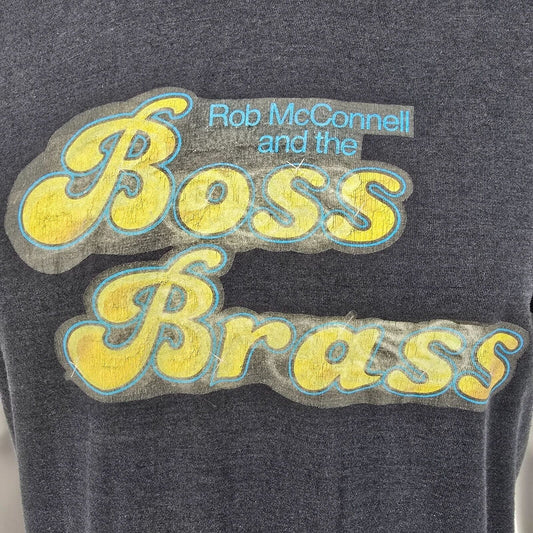 Vintage Early 1980s Rob McConnell and the Boss Brass Single Stitch T-Shirt (M)
