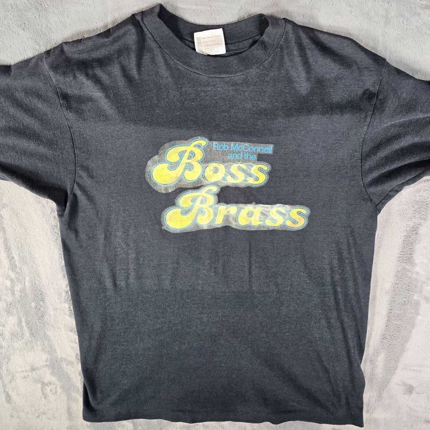 Vintage Early 1980s Rob McConnell and the Boss Brass Single Stitch T-Shirt (M)