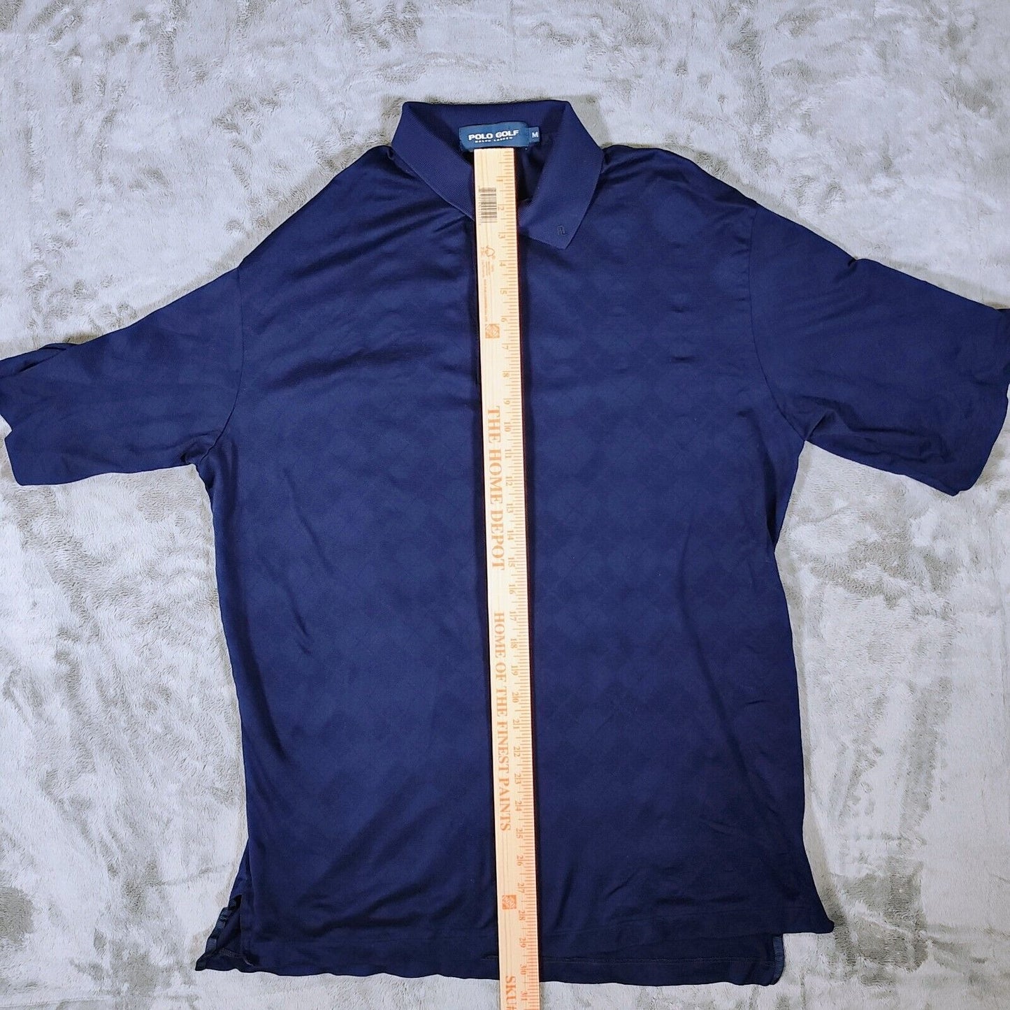 Vintage Polo Golf Ralph Lauren Blue Argyle/Diamond Pattern Polo (Large)