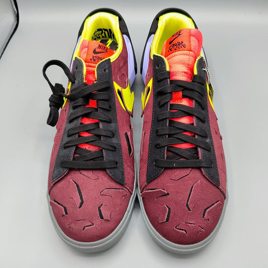 New in Box Mens Nike Blazer Low x Acronym Night Maroon Sneakers (Size 10.5)