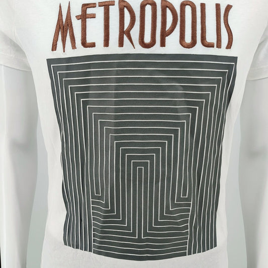 NWD F/W 2017 Emporio Armani Men's Embroidered "METROPOLIS" Graphic T-Shirt (S)