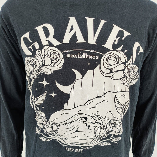 Graves of the Monuments Keep Safe Long-Sleeved Band T-Shirt (Medium)