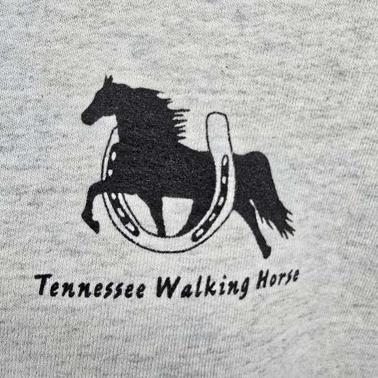 Vintage Y2K Stained Hanes Beefy-T Tennessee Walking Horse Sweatshirt (Large)