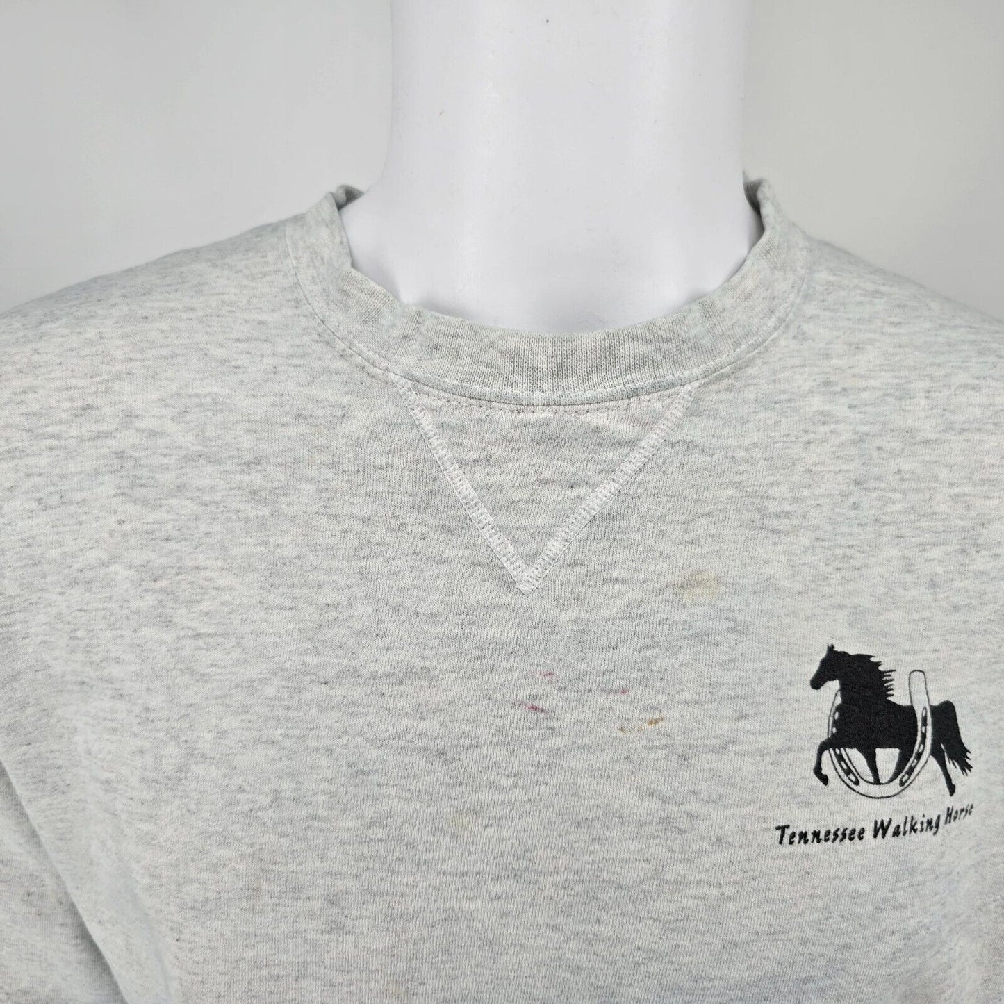 Vintage Y2K Stained Hanes Beefy-T Tennessee Walking Horse Sweatshirt (Large)
