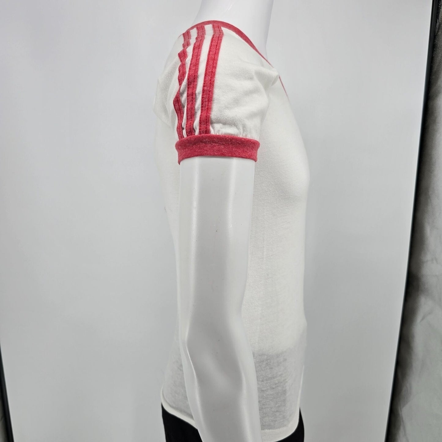 Vintage 1980s St. Odilo Soccer #9 Vintage Soccer Jersey Ringer Tee T=Shirt (XS)