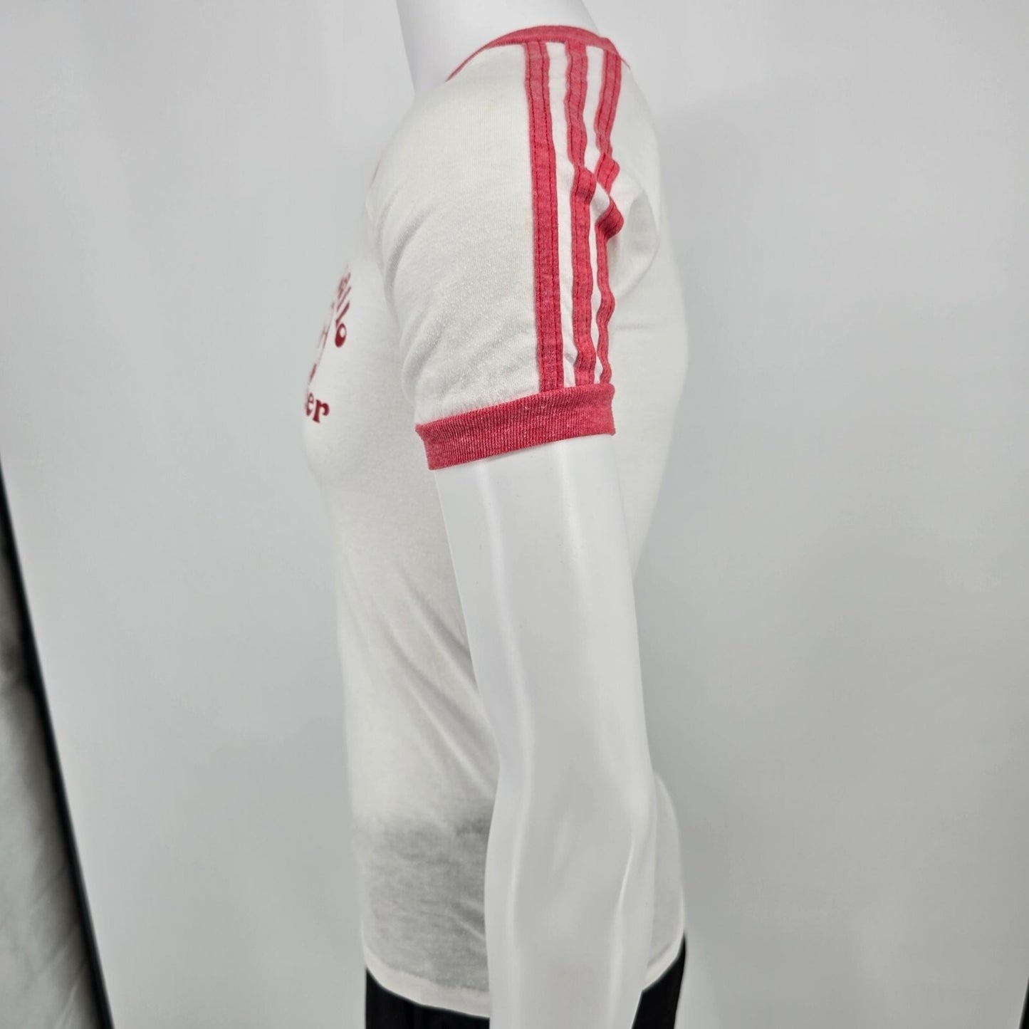 Vintage 1980s St. Odilo Soccer #9 Vintage Soccer Jersey Ringer Tee T=Shirt (XS)