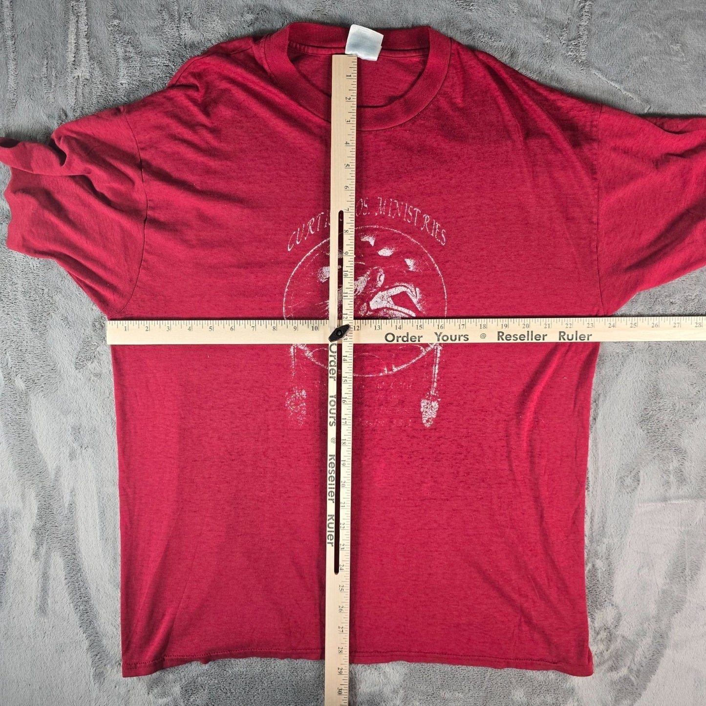 Distressed Vintage 1990s Hanes Heavyweight "Curtis Bros. Ministries" T-Shirt -XL